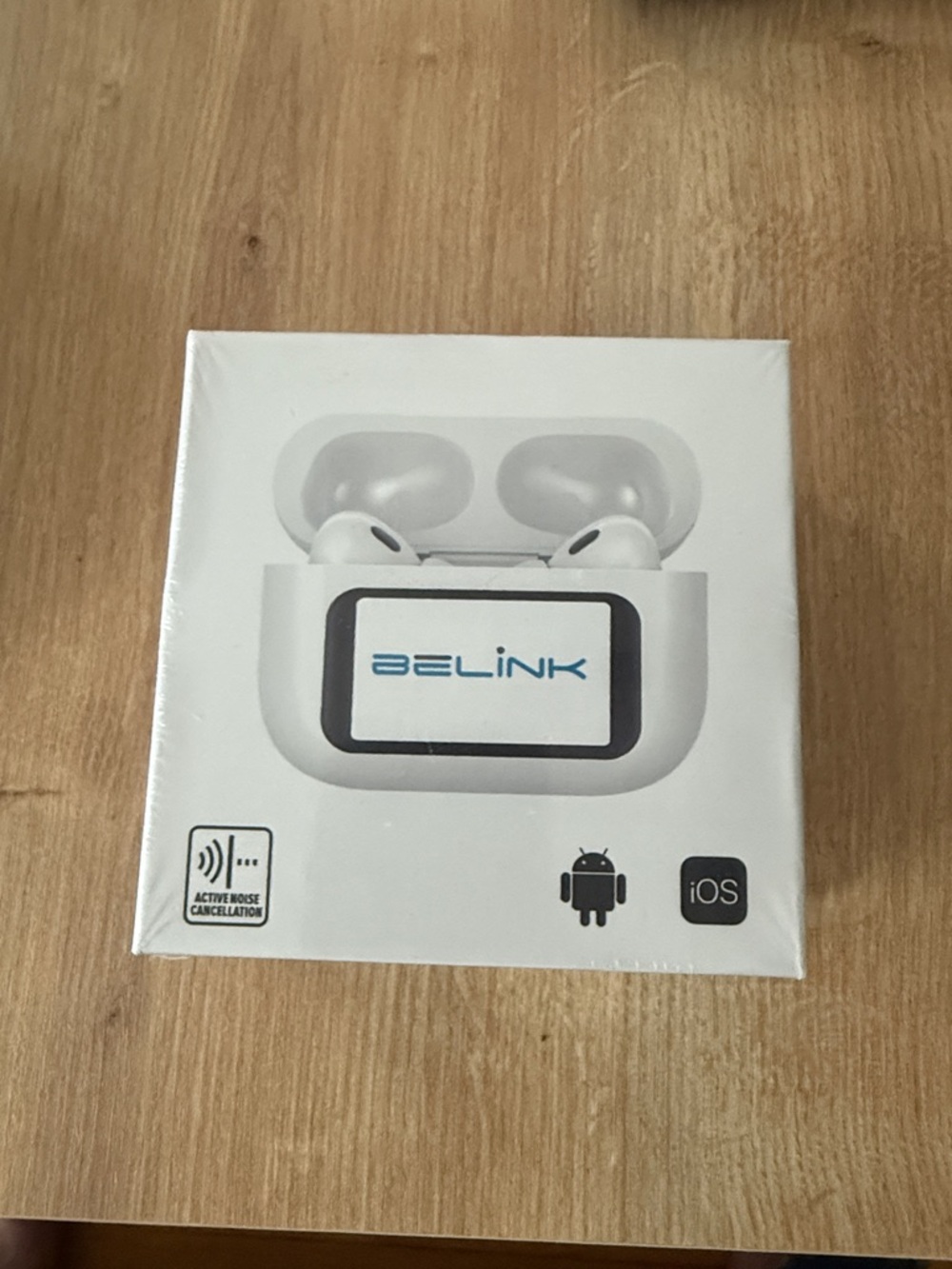 White True Wireless Earbud Headphones with Charging Case